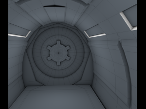 sci fi corridor 3D Model
