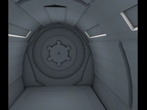 sci fi corridor 3D Model