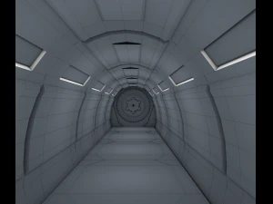 sci fi corridor 3D Model