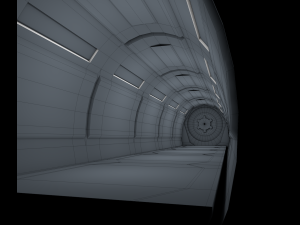 sci fi corridor 3D Model