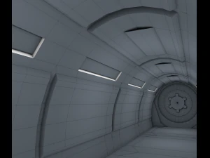 sci fi corridor 3D Model
