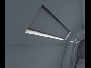 sci fi corridor 3D Model