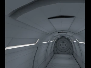 sci fi corridor 3D Model