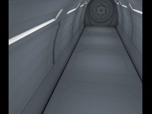 sci fi corridor 3D Model