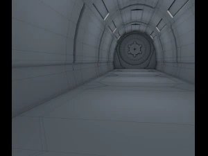 sci fi corridor 3D Model