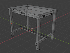 table from ikea - nordviken Model 3D
