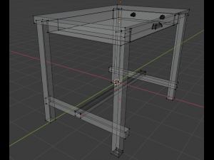 table from ikea - nordviken Model 3D
