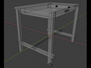 table from ikea - nordviken 3D Model