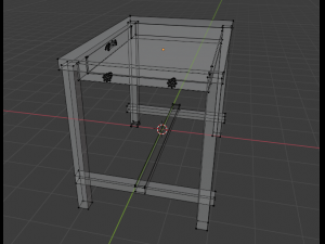table from ikea - nordviken Model 3D