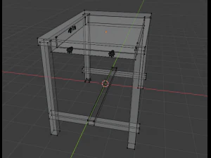 table from ikea - nordviken 3D Model