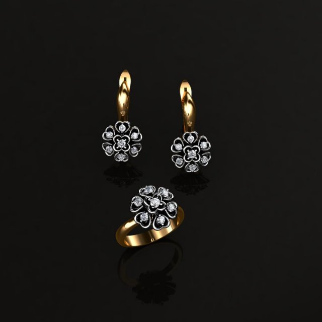 ring end earrings 3D Модель .c4d .max .obj .3ds .fbx .stl .blend 