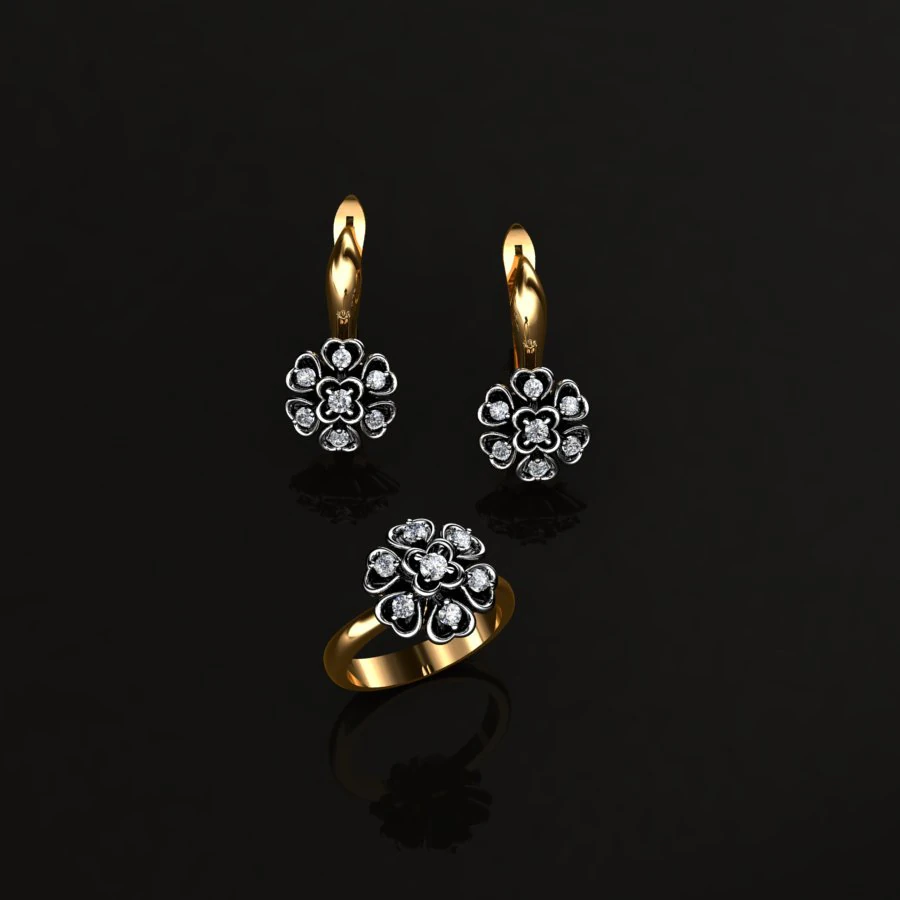 ring end earrings 3D Model .c4d .max .obj .3ds .fbx .stl .blend 