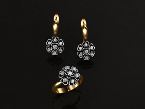 pendientes de aro Modelo 3D