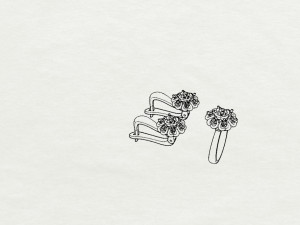 ring end earrings 3D Модель