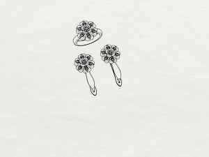ring end earrings 3D Модель