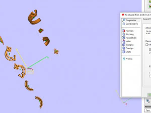 ring end earrings 3D Model