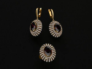 环形耳环 3D 模型