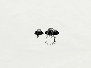 ring end earrings 3D Model