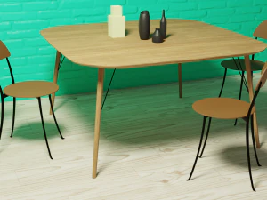 Chairtables 3D Model