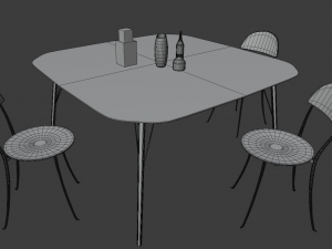 Chairtables Modello 3D
