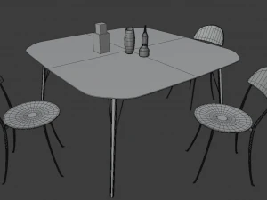 Chairtables 3D Model