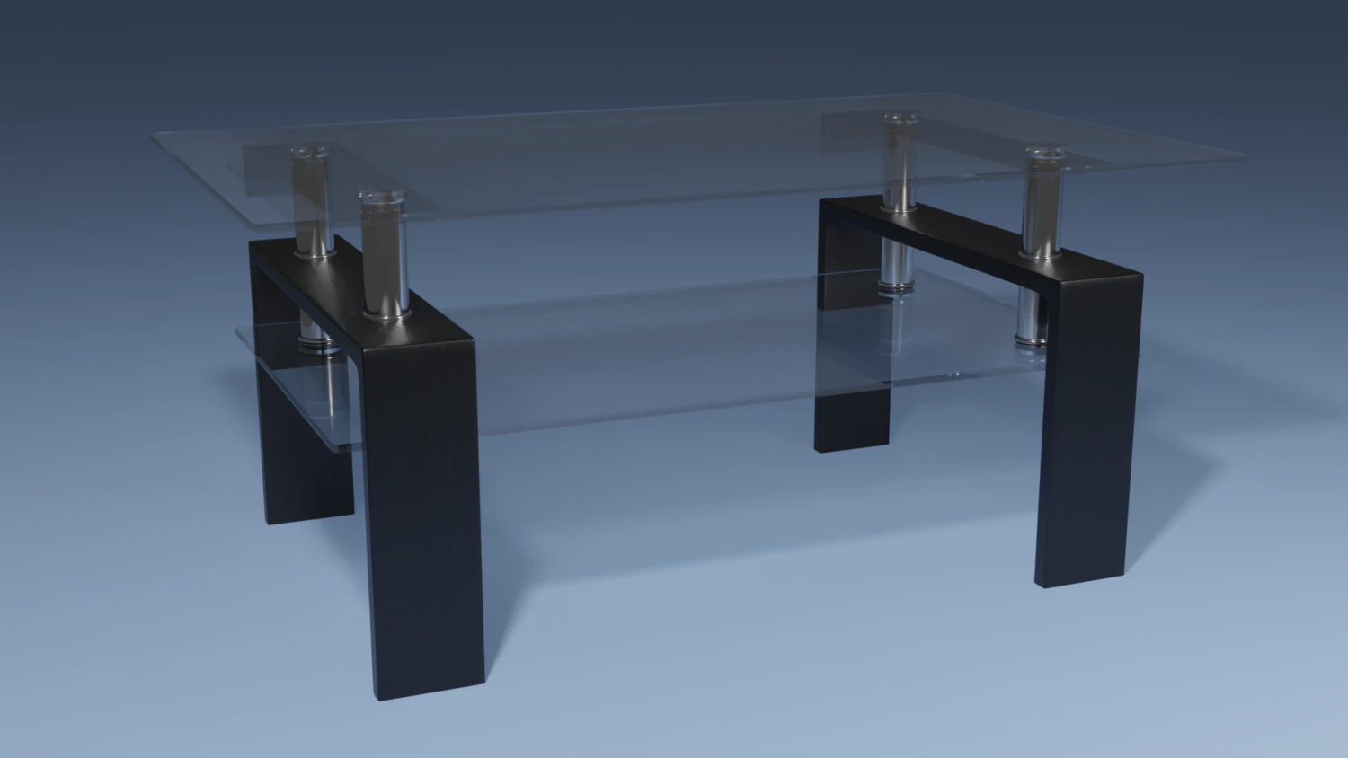 Coffeetable 3D Model .c4d .max .obj .3ds .fbx .stl .blend 