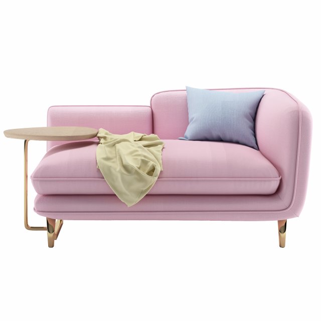 loveseat homary 3D Model .c4d .max .obj .3ds .fbx .stl .blend
