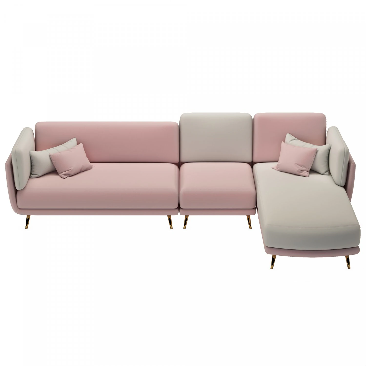 velvet upholstered sofa homary 3D Model .c4d .max .obj .3ds .fbx .stl .blend