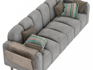 tufted sofa homary 3D Модель
