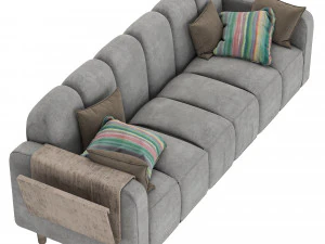 tufted sofa homary 3D Model