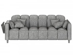 tufted sofa homary 3D Model