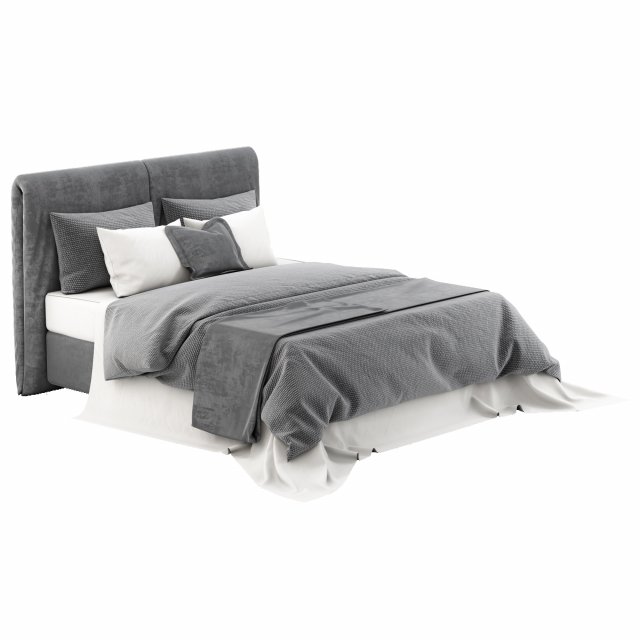 boxspring seaspray bed Modèle 3D .c4d .max .obj .3ds .fbx .stl .blend 