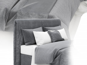 boxspring seaspray bed Modèle 3D