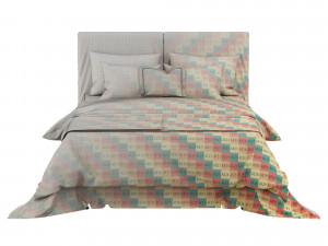 boxspring seaspray bed Modèle 3D