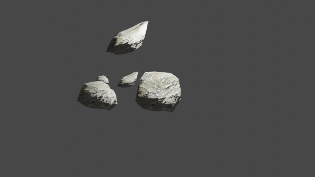 small rock 3D Model .c4d .max .obj .3ds .fbx .stl .blend 