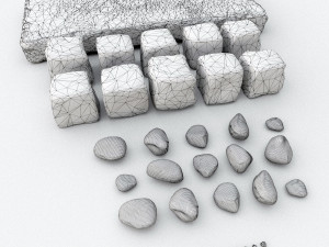 stone set 3D 模型