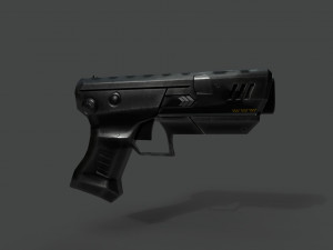 futuristic pistol 3D Model