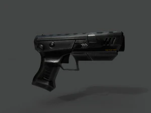 futuristic pistol 3D Model
