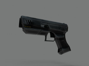 futuristic pistol 3D Model