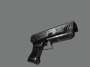 futuristic pistol 3D Model
