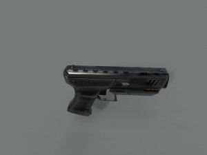 futuristic pistol 3D Model