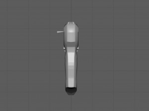 futuristic pistol 3D Model