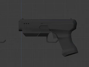 futuristic pistol 3D Model