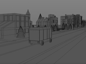 cartoon lowpoly sea city pack Modelo 3D