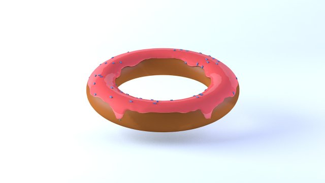 donut 3D मॉडल .c4d .max .obj .3ds .fbx .stl .blend 