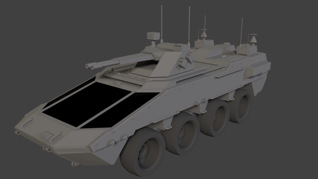armored personnel carrier Model 3D .c4d .max .obj .3ds .fbx .stl .blend 