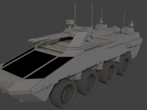 armored personnel carrier 3D Model