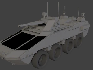장갑차 3D 모델