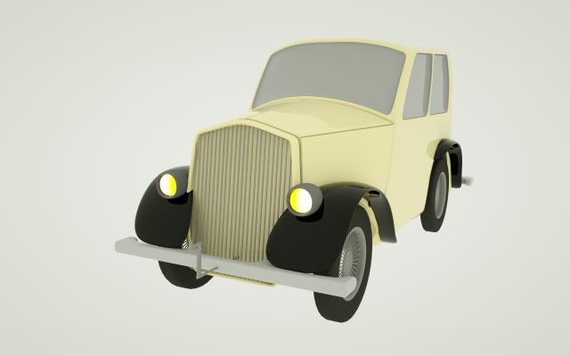 very old car Model 3D .c4d .max .obj .3ds .fbx .stl .blend 