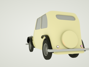 very old car Model 3D
